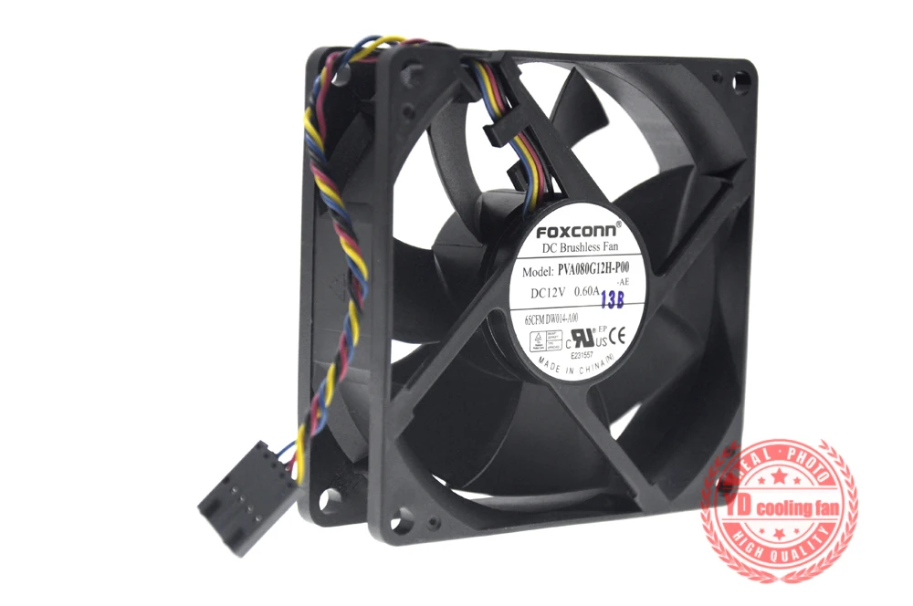 NEW FOXCONN 8025 8CM 4lines control speed PVA080G12H для DELL 12V 0.60A охлаждающий вентилятор| |
