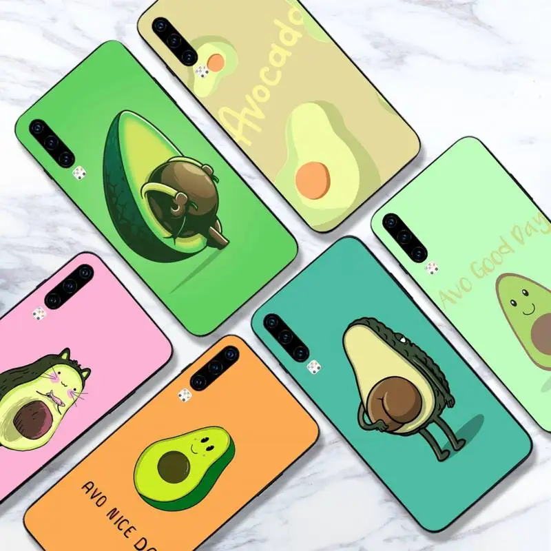 

Avocado Funny cute cartoon Phone Case For Huawei honor Mate 10 20 30 40 i 9 8 pro x Lite P smart 2019 nova 5t