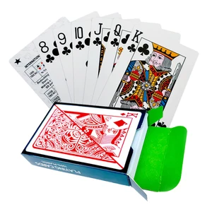 Набор для Покера из ПВХ, Пластиковые водонепроницаемые игральные карты с новым узором для взрослых, карты для покера диаметром 58*88 мм