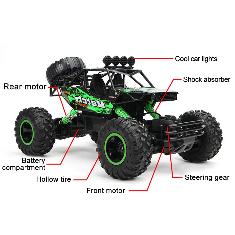 Carhigh speed Truck внедорожный грузовик детские игрушки 1:12 4WD RC автомобиль обновленная версия 2,4G Радио пульт дистанционного управления игрушечный автомобиль