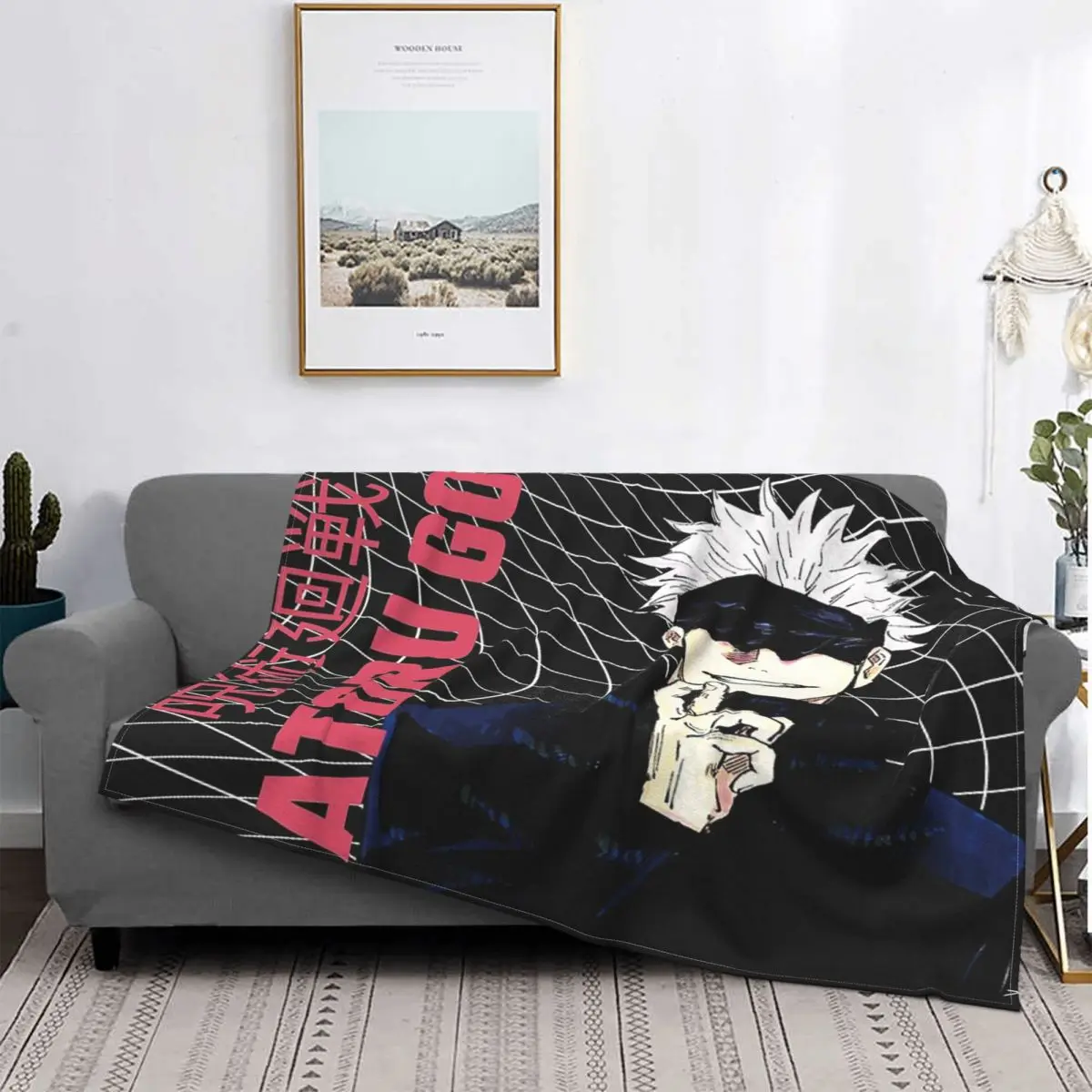 

Satoru Gojo - Jujutsu Kaisen Blanket Bedspread Plaid Duvet Cover 150200 Cozy Luxury Bed Cover