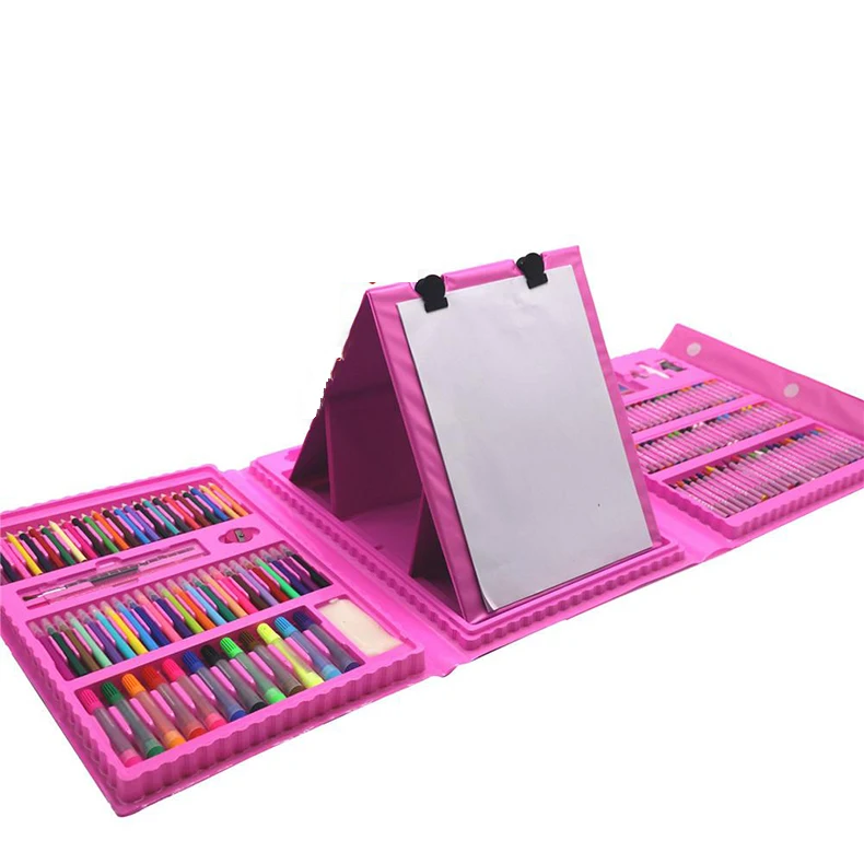 208 colors pink 288 шт./компл. Краски ing рисунок Художественный набор Краски кисти маркеры воды Цвет цвета ручки воды Цвет карандаши артер поставки подарок для детей - Цвет: 208 colors pink