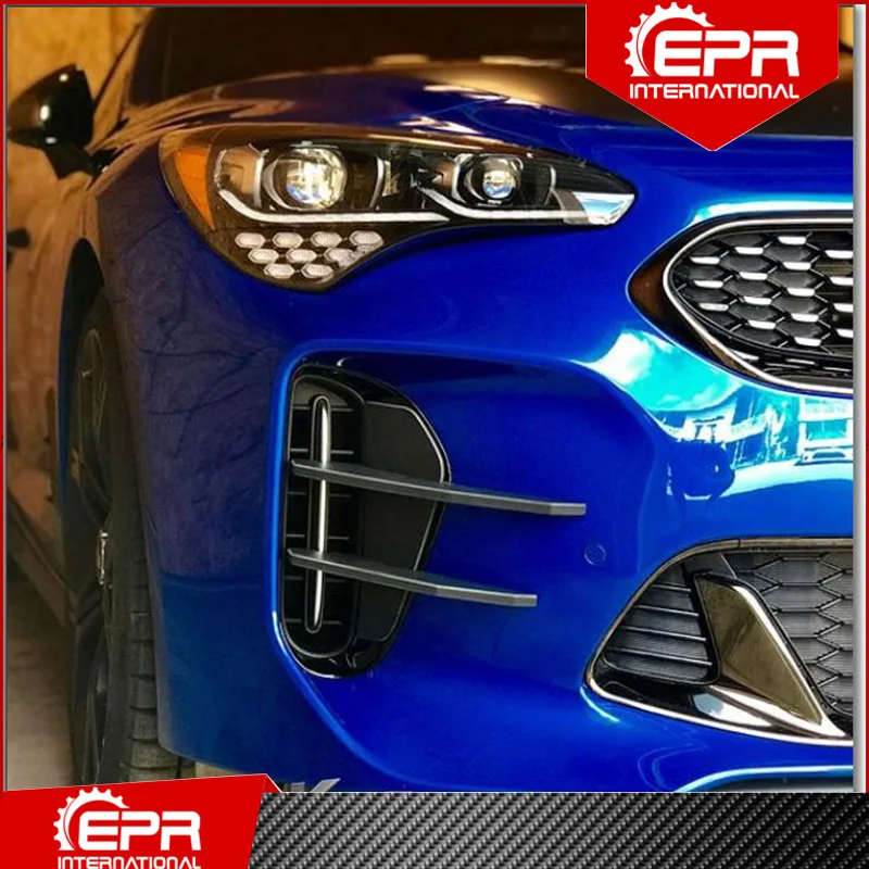 Для Киа Стингер 2017 + углеродного волокна/Стекло волокна дьявола туман светильник
