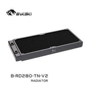 Bykski B-RD280-TN-V2, однорядные радиаторы 280 мм, толщина 28 мм, стандартные радиаторы водяного охлаждения, подходят для вентиляторов 140*140 мм