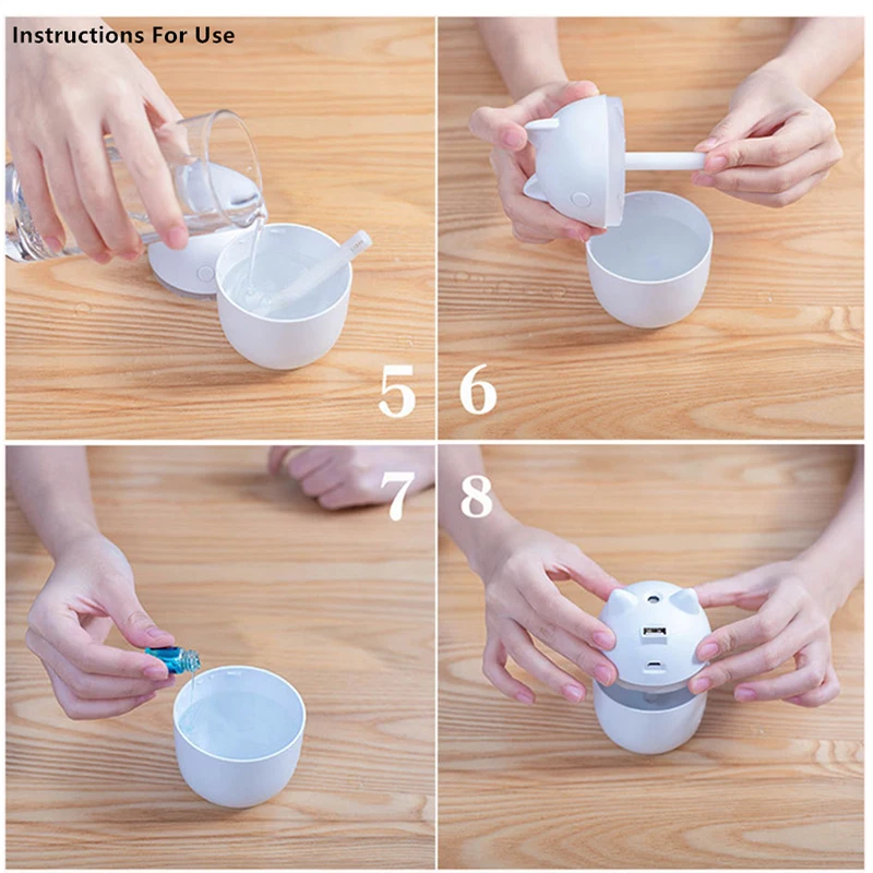 USB-увлажнитель воздуха с бесплатными подарками ночник и вентилятор бесшумный