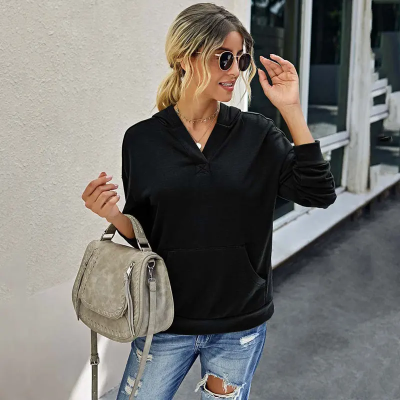 

2020 Autumn Winter Hoodies Women Female Warm Thicken Hooded Sweatshirt Hoody Ladies Long Sleeve Sweatshirts For Women