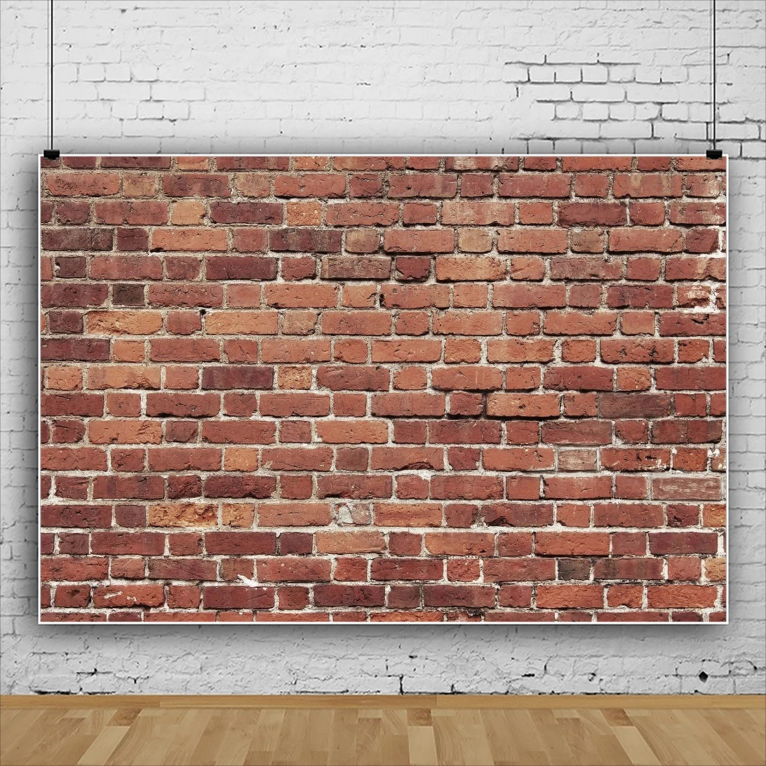 

Red Brick Wall Photography Background Children Pets Doll Portrait Art Photo Backdrop Studio Photocall Photozone Booth Props