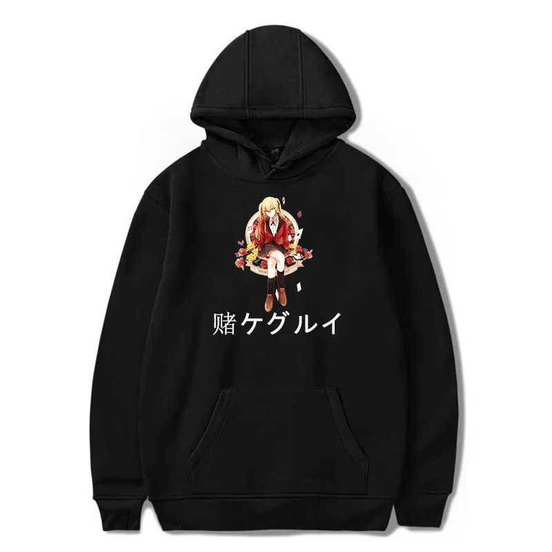 

2021 New Anime Kakegurui Jabami Yumeko Hoodie Men/Women Casual Student Sweatshirt Streetwear Harajuku Unisex Pullover Tee Tops