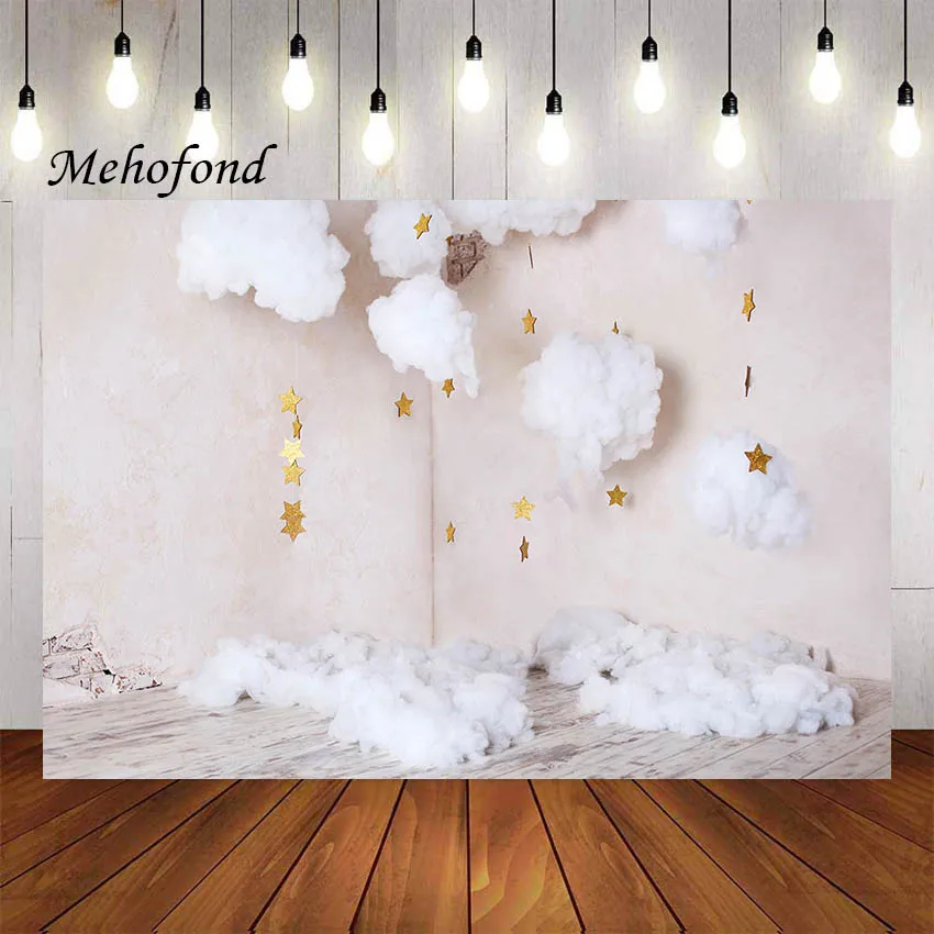 

Фон для фотосъемки Mehofond облако винтажная кирпичная стена звезды Новорожденный ребенок день рождения Вечеринка Портрет фон фотостудия