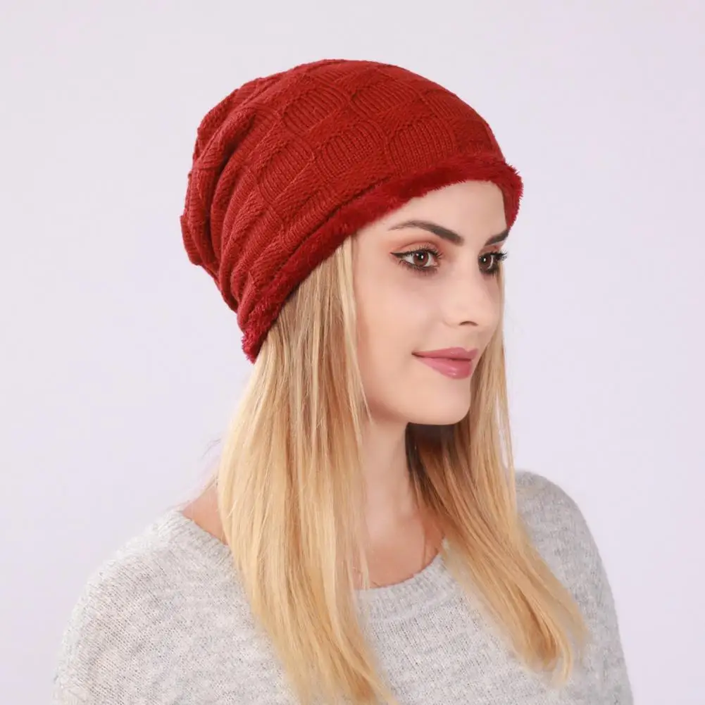 

Unisex Popular Windproof Brimless Hat Autumn Winter Couple Hat Pleats for Daily Life