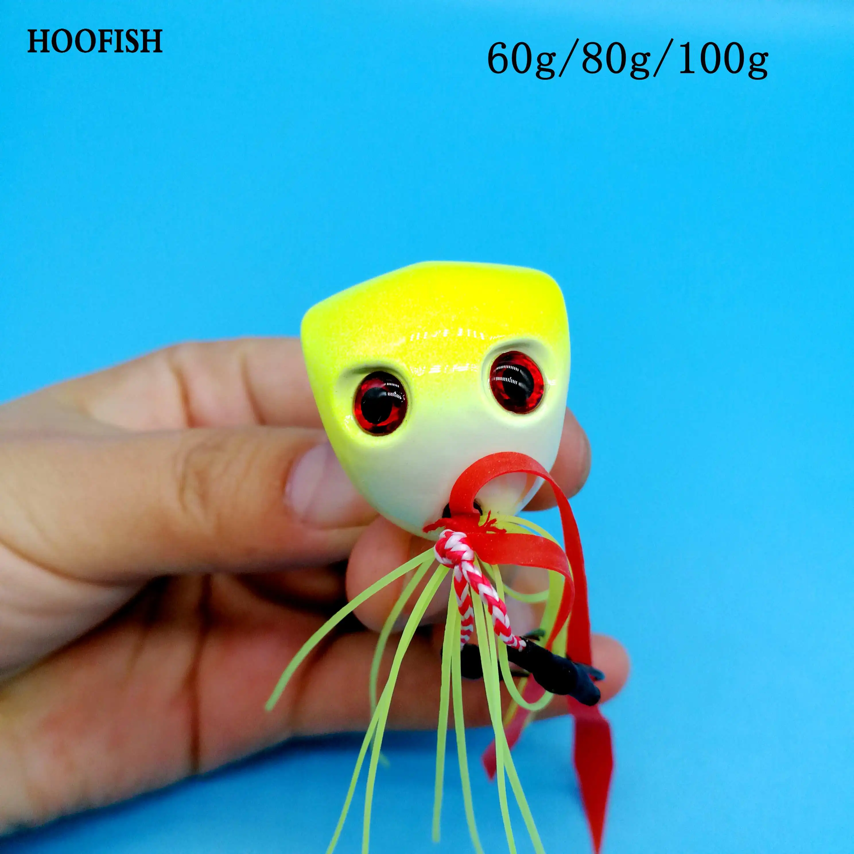 Рыболовная металлическая рыболовная приманка HOOFISH 1 шт./лот 60 г/80 г/100 г с
