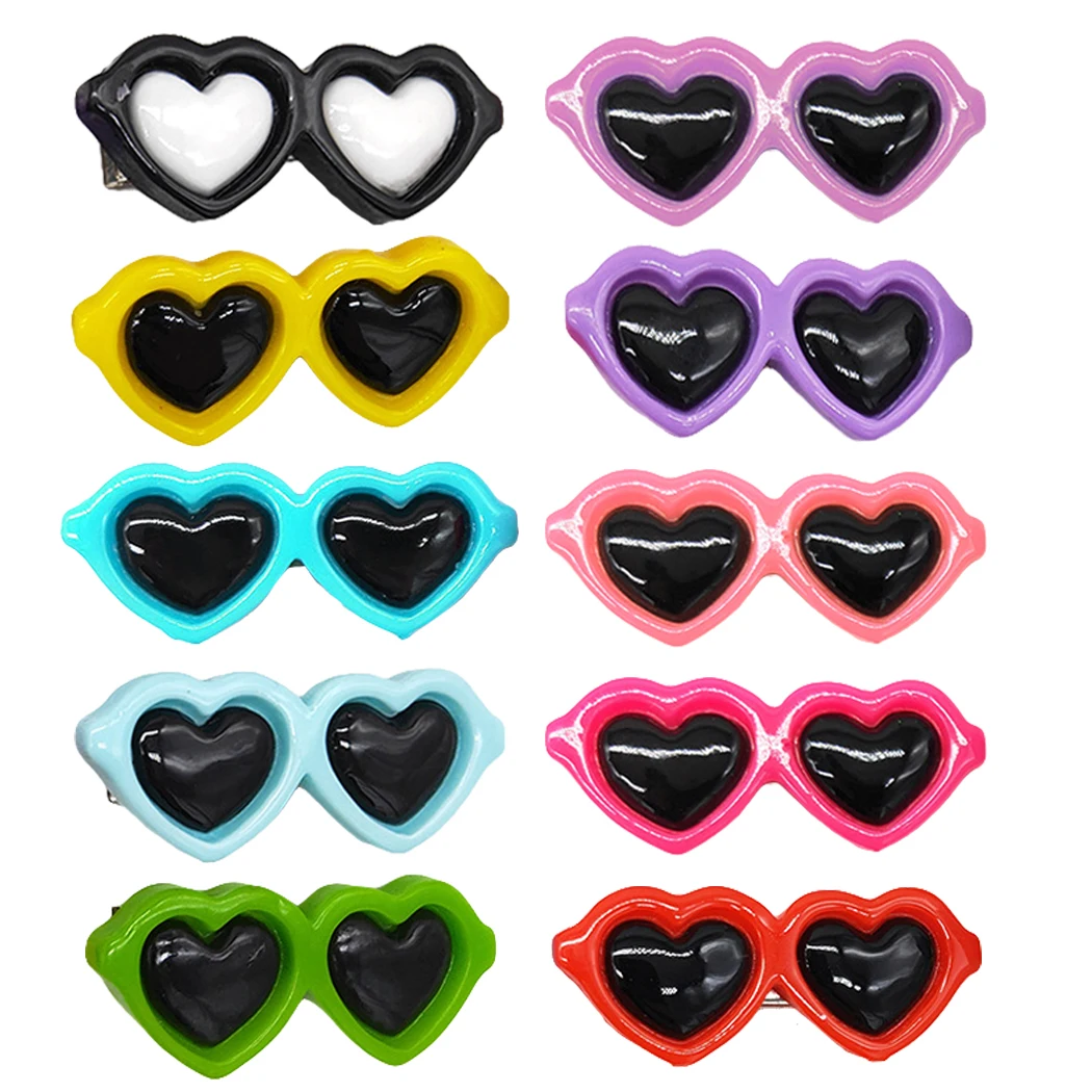 10 шт. Солнцезащитная форма очков заколка на волосы для домашних животных собачий