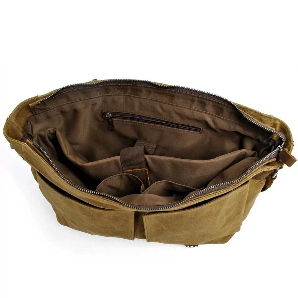 Сумка для ноутбука Macbook мужские сумки-мессенджеры 14 дюймов винтажный вощеный