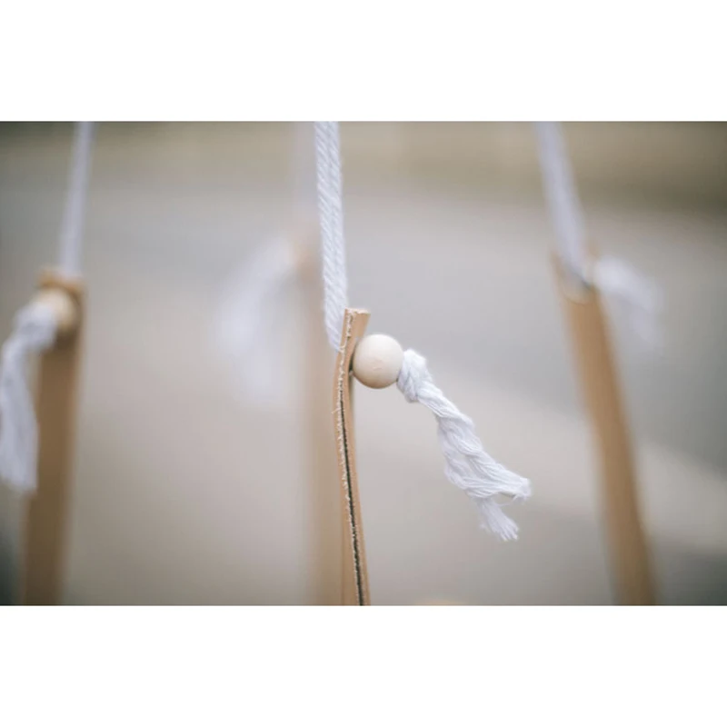 Деревянный подвесной стол подставка для растений деревянная кожаная полка