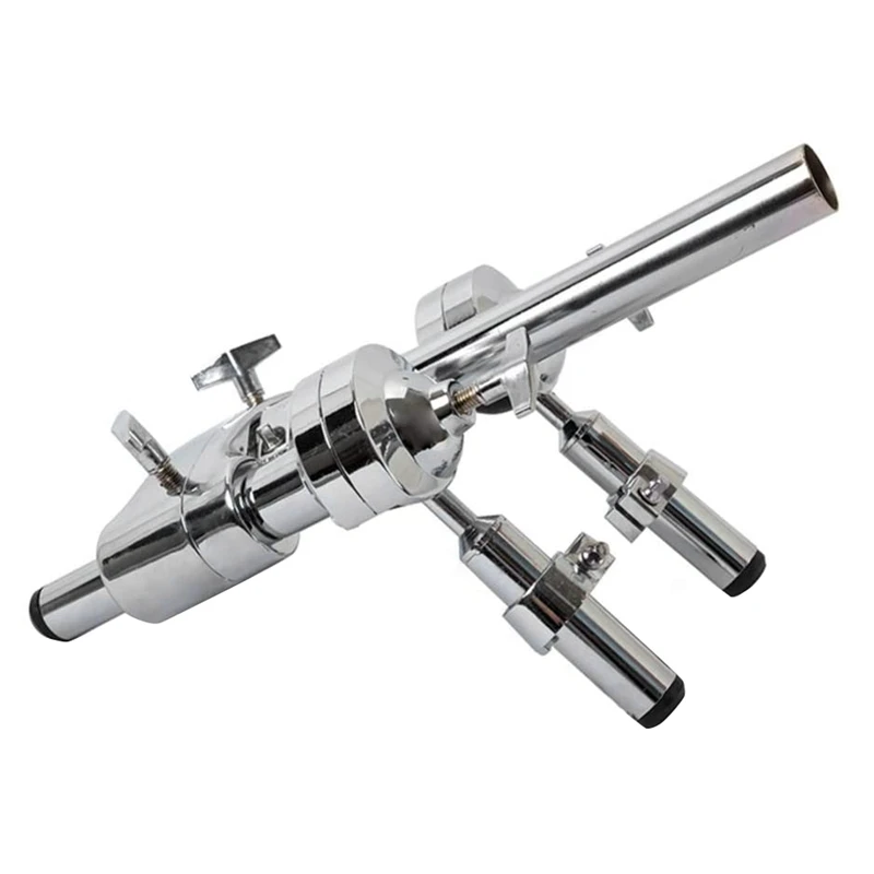 

Double Drum Set Clamp Bracket Holder Mount Stand for Tom Drum Jazz Drum Drum Accessory Instrument Room Supplies Silver