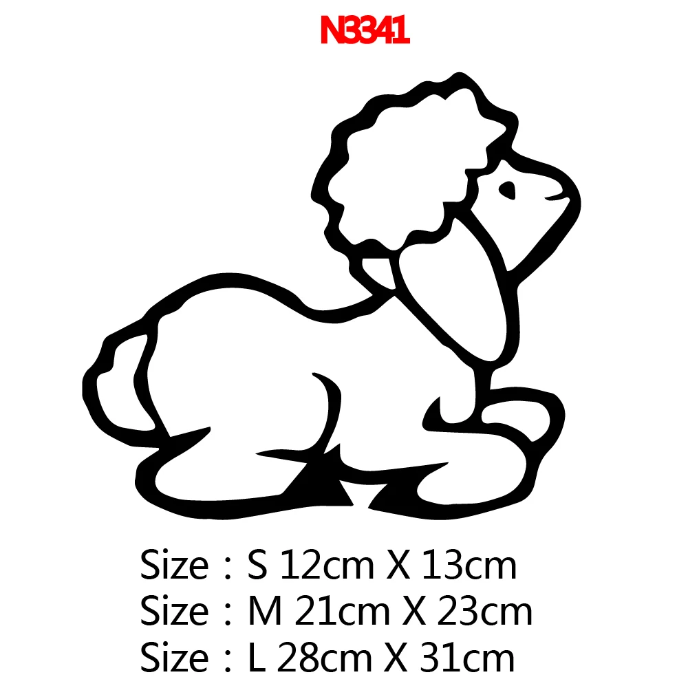 Веселая наклейка на автомобиль в виде овечки s Наклейка для оформления кузова