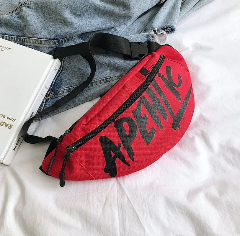 

Men Women Waist Bag Bum Fanny Pack Hip Hop Waist Packs Zip Belt Money Pouch