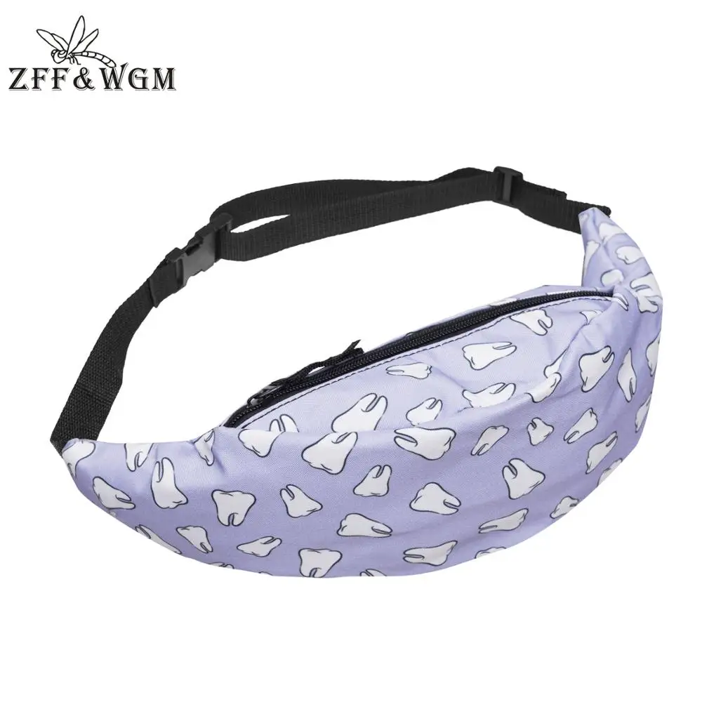 ZFF & WGm 3D нагрудные сумки с принтом для телефона и сумочки 2020 модная дизайнерская