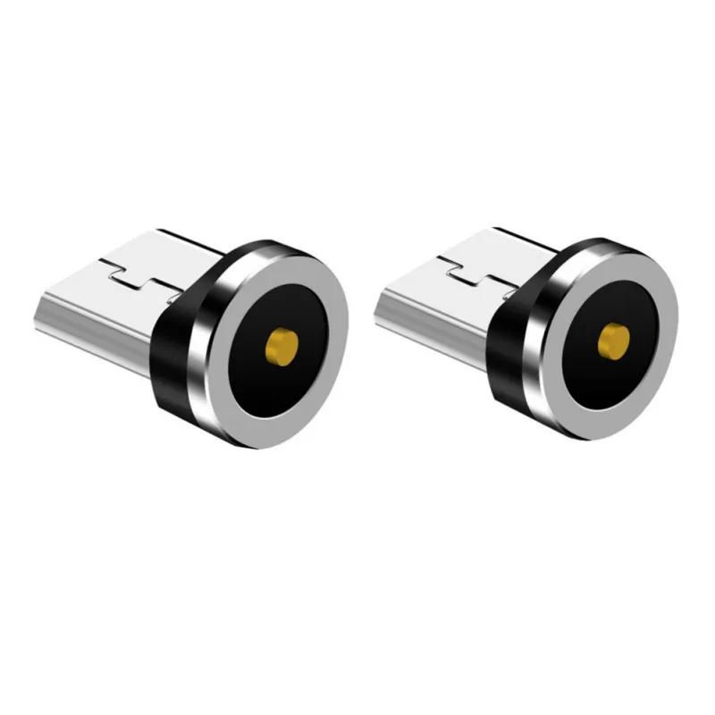 Круглый металлический Магнитный телефон аксессуары типа C/Micro USB/8-контактный