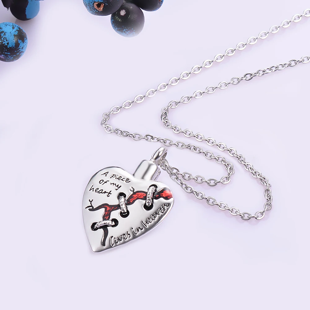 Украшения для кремации памятный кулон праха урна сердце ожерелье подвеска