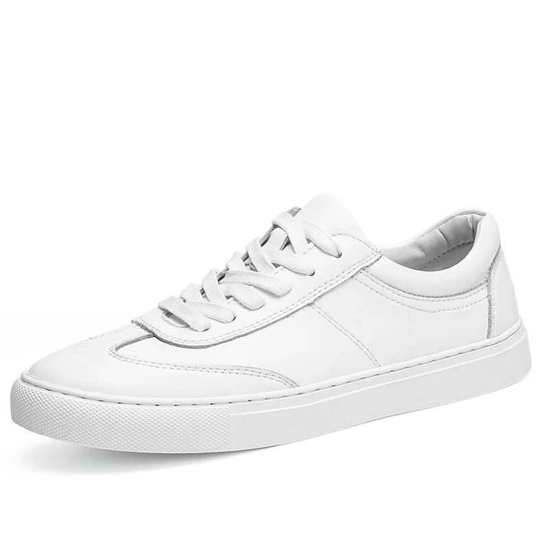 Роскошные Брендовые мужские повседневные туфли модные кожаные кроссовки на