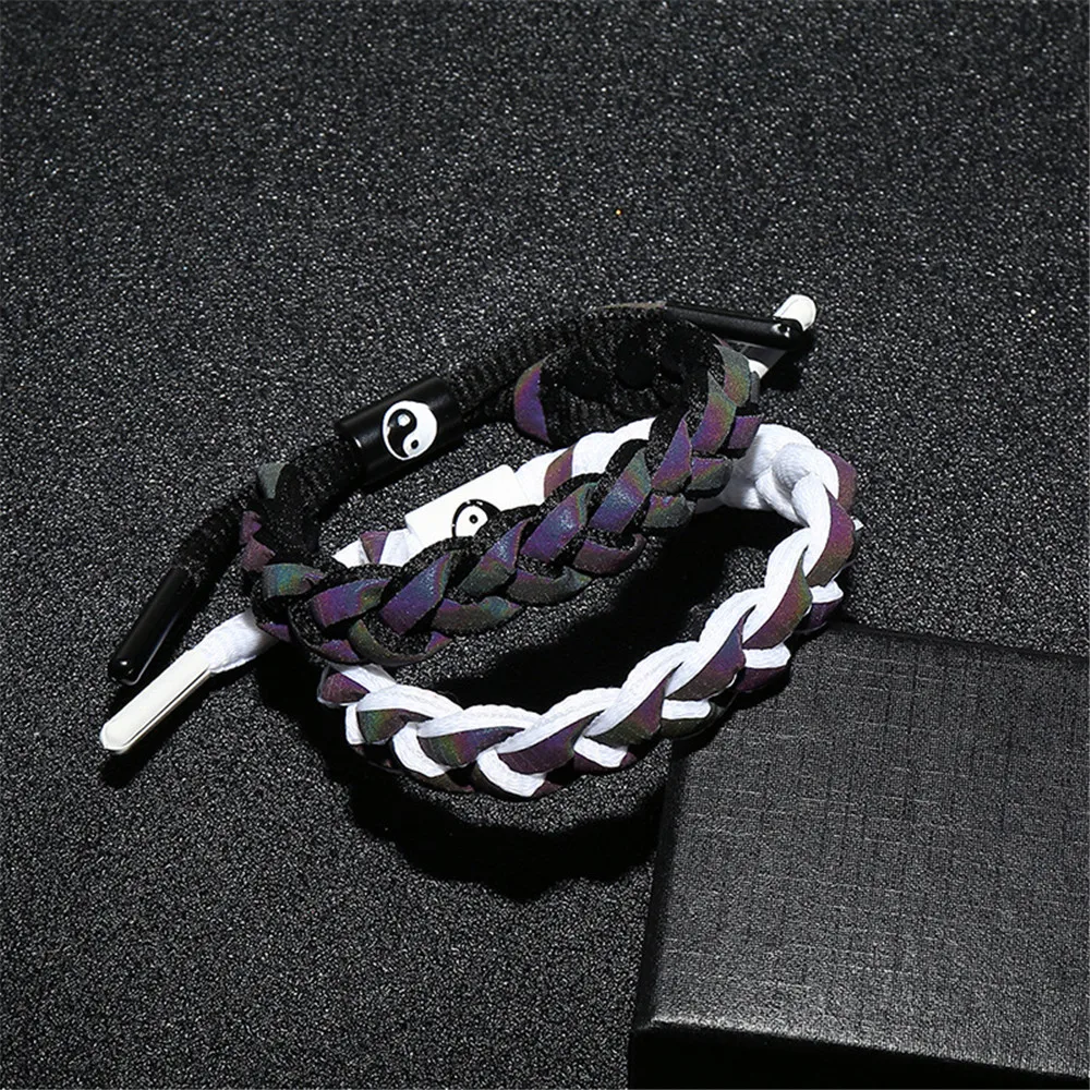 

2pcs/set New Fashion Hot Selling Taiji Best Friend Rope Friendship Creative Accessories Style Retro Bracelet Chinese Creative