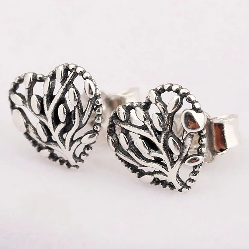 

100% 925 Sterling Silver Pan Earring Fashionable Silver Life Tree Earrings For Women Wedding Gift Fashion Jewelry