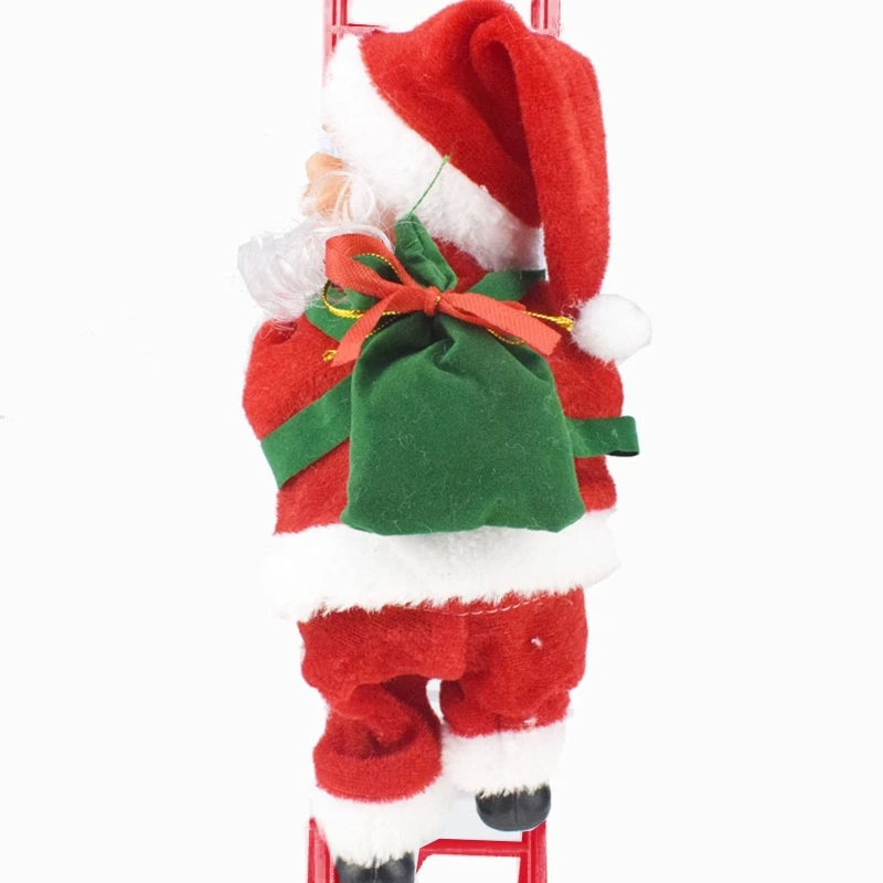 

Automatically Santa Claus Electric Climbing Ladder Music Ornament Toys Christmas Home Party Decoration Childern Toys