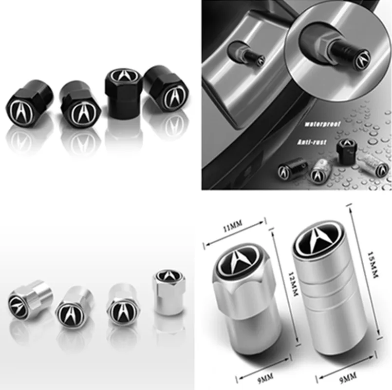 

4PCS The automobile modified metal tire shell tire valve sleeve is suitable forACURA RDX MDX INTEGRA CDX ILX TL automotive