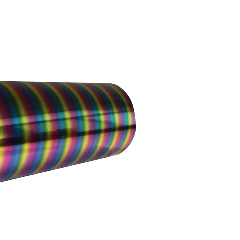 rainbow 1 рулон, 25 см x 25 м, голограмма, теплопередача, винил, камуфляж, радуга, металлик и лазер, железная пленка, HTV футболка - Цвет: rainbow