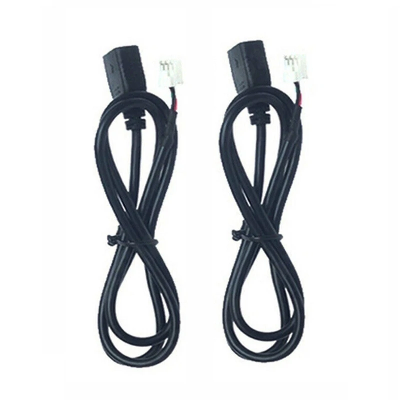 

2pcs 4Pin+6Pin Connector USB cable for Car Radio Stereo 1M USB Cable USB Adapter 77HF