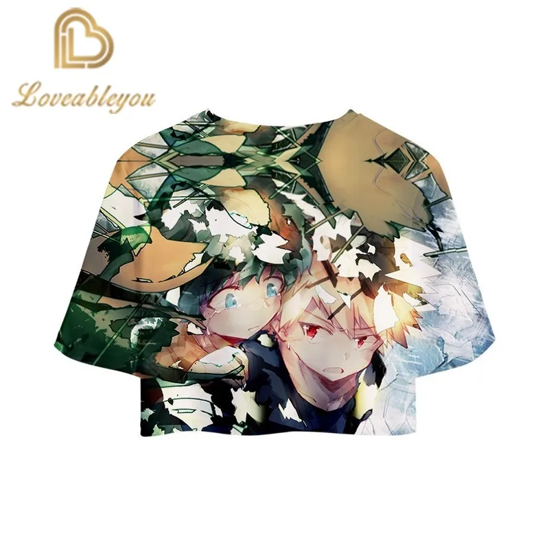 3D Print Top Crop Girl T-shirt High Quality Short Tshirt for Women Sexy Clothes Sale Casual Tops |