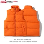 Куртка LAPPSTER-Youth Мужская зимняя однотонная плотная, пуховик без рукавов, цветной хлопок, Корейская пузырьковая куртка, 2022
