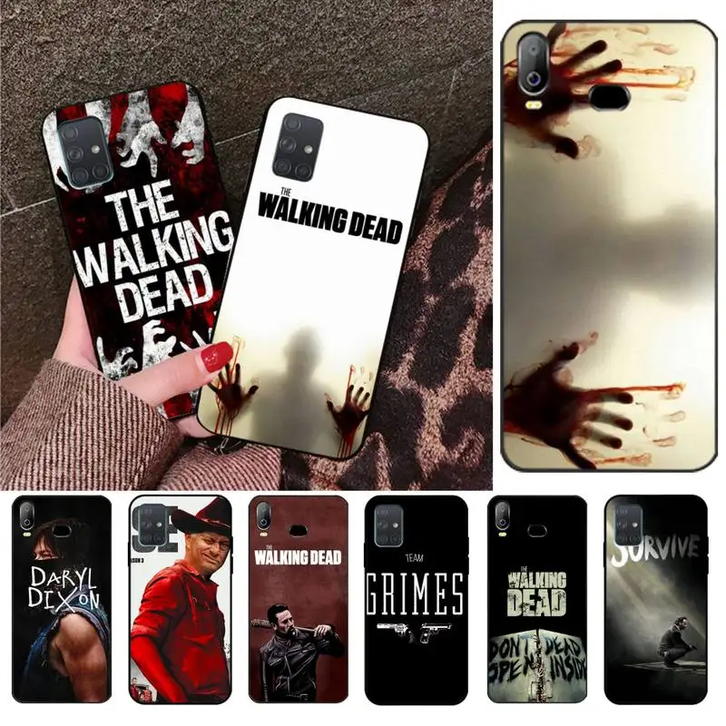 CUTEWANAN The Walking Dead TWD черный мягкий чехол для телефона в виде ракушки Samsung A10 A20 A30 A40 A50
