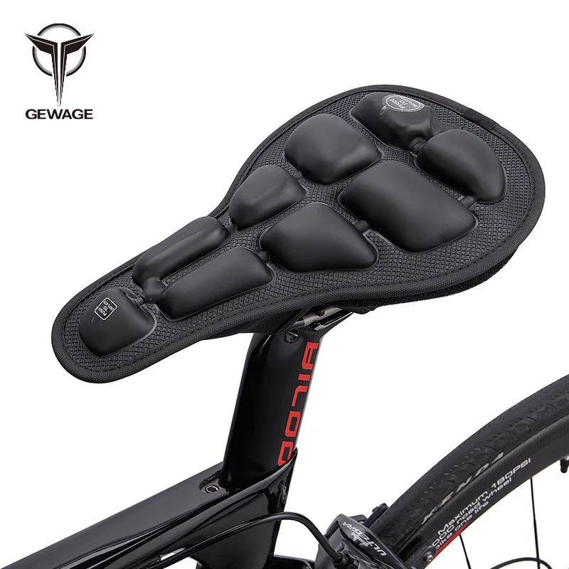 

1pcs Mountain Bike 3D Airbag Decompression Shock Absorption Inflatable Saddle Cover Bicycle Push-type Inflatable Cushion Cover