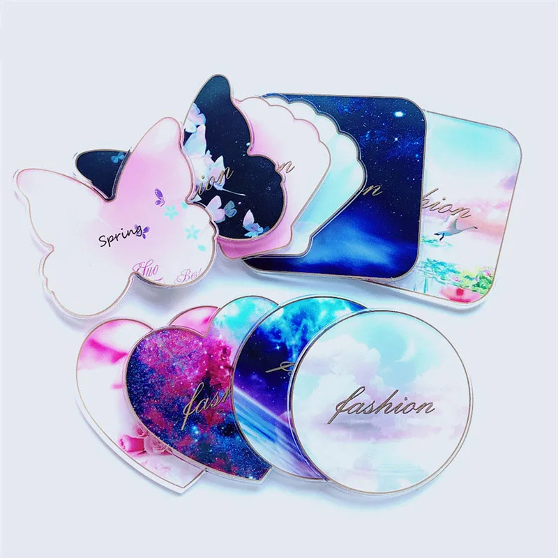 Полимерный тональный дизайн ногтей цветная пластина Бабочка Оболочка любовь