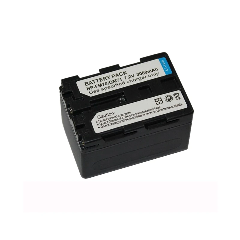 

7.2V 3000mAh NP-FM70 NP-QM71 Rechargeable Camera Battery For Sony DCR-TRV30 CCD-TRV608 NP-FM71 NP-FM70 NP-QM71 NP-QM70 NP-QM71D