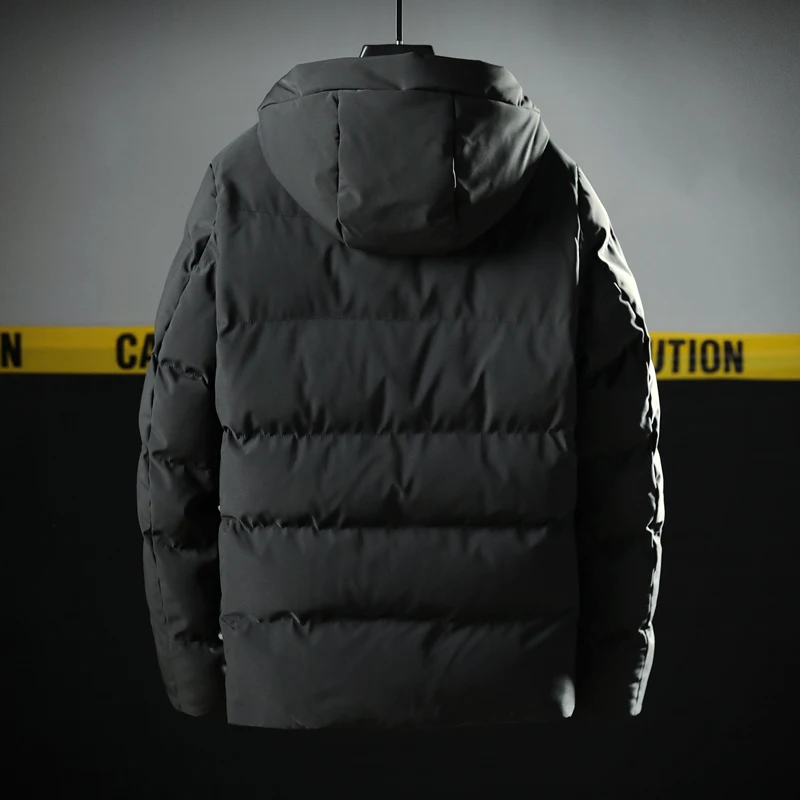 Зимняя мужская куртка 2020 Корейская Толстая теплая с капюшоном Повседневная