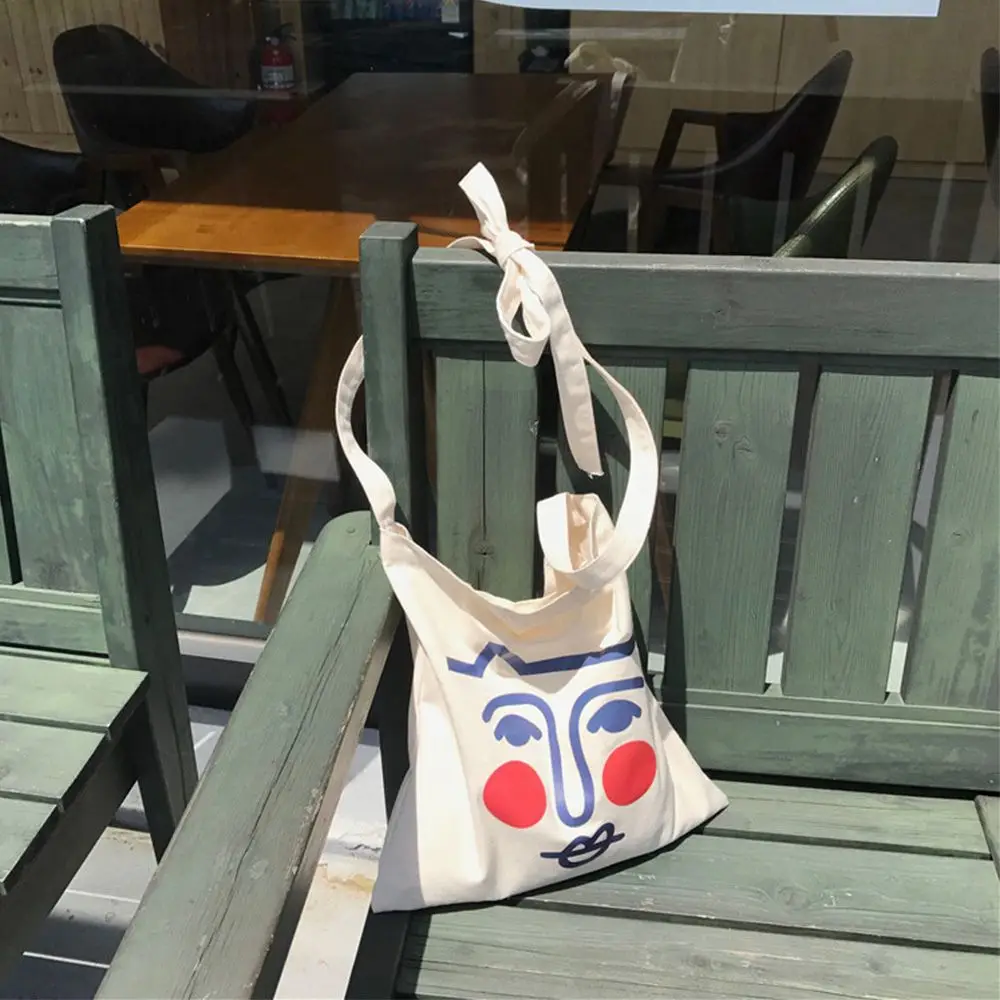 1 шт. милые Румяна Дизайн Женские холщовые сумки повседневные через плечо для