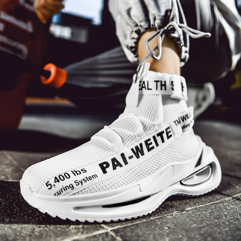 

New Style Thick Bottom Running Shoes for Men White Sneakers Outdoor Sport Shoes Man Training Athletic Jogging Shoes Zapatillas