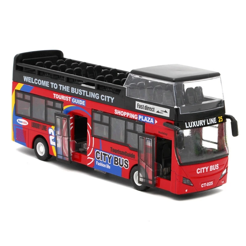 Игрушечные автобусы C5AA детские металлические игрушечные автомобили из литого