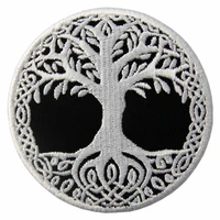 hot embroidered patches iron sew on patches transfers badges appliques tree of life %e2%89%88 7 cm