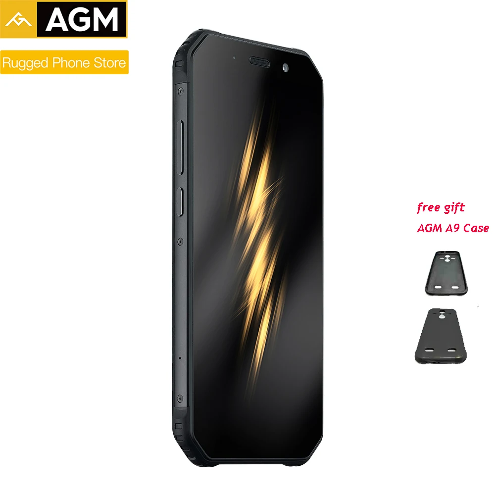 AGM A9 кобрендинг 4G ram 64G rom 5,9" Android 8,1 5400mAh IP68 водонепроницаемый прочный телефон четырехъядерный динамик NFC