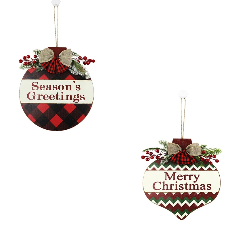 

Merry Christmas Porch Sign Decorative Door Banner Christmas Decorations For Home Hanging Christmas Ornaments Decor