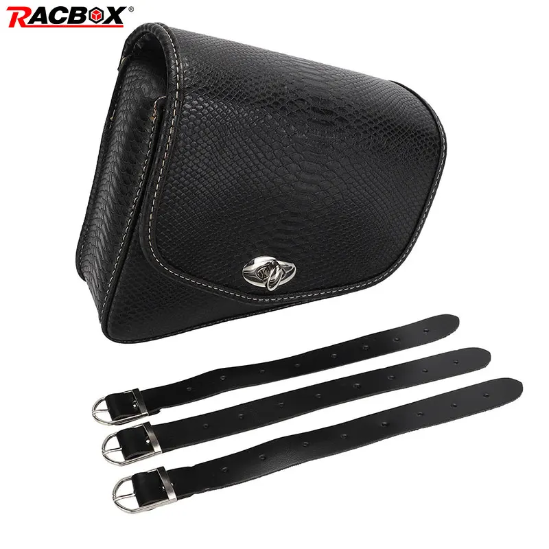 1 шт. правая мотоциклетная кожаная черная имитация крокодилового инструмента