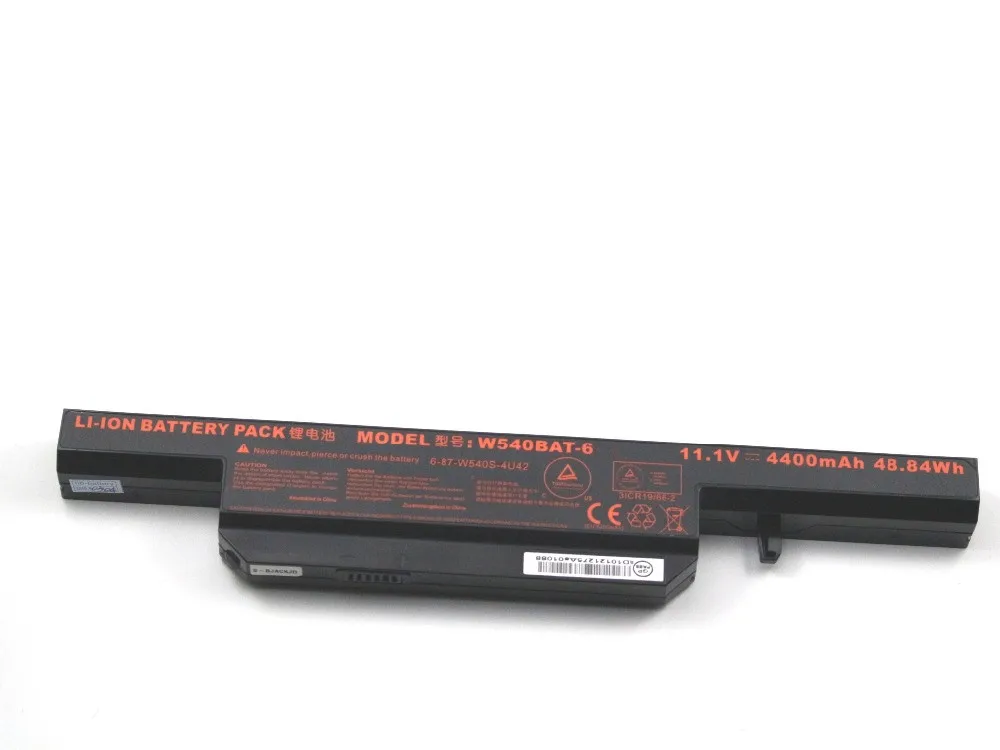 7XINbox 11,1 V 4400 мА/ч, W540BAT-6 6-87-W540S Батарея для CLEVO W540EU W54EU W550EU W550SU W55EU 6-87-W540S-427 6-87-W540S-4U4