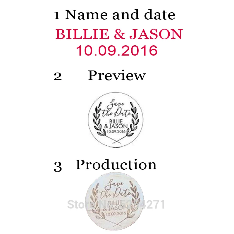 Пользовательский логотип брендинговый Утюг деревянная печать деревянный на