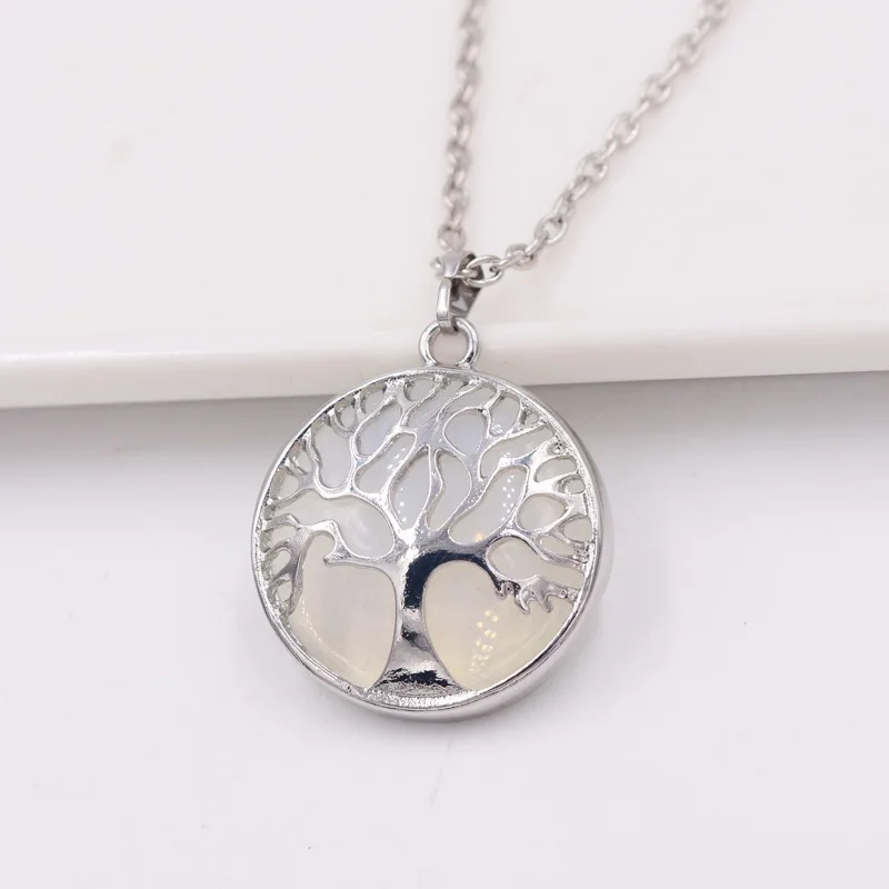 Подвеска Древо жизни из камня ожерелье с деревом семейства для унисекс подвески