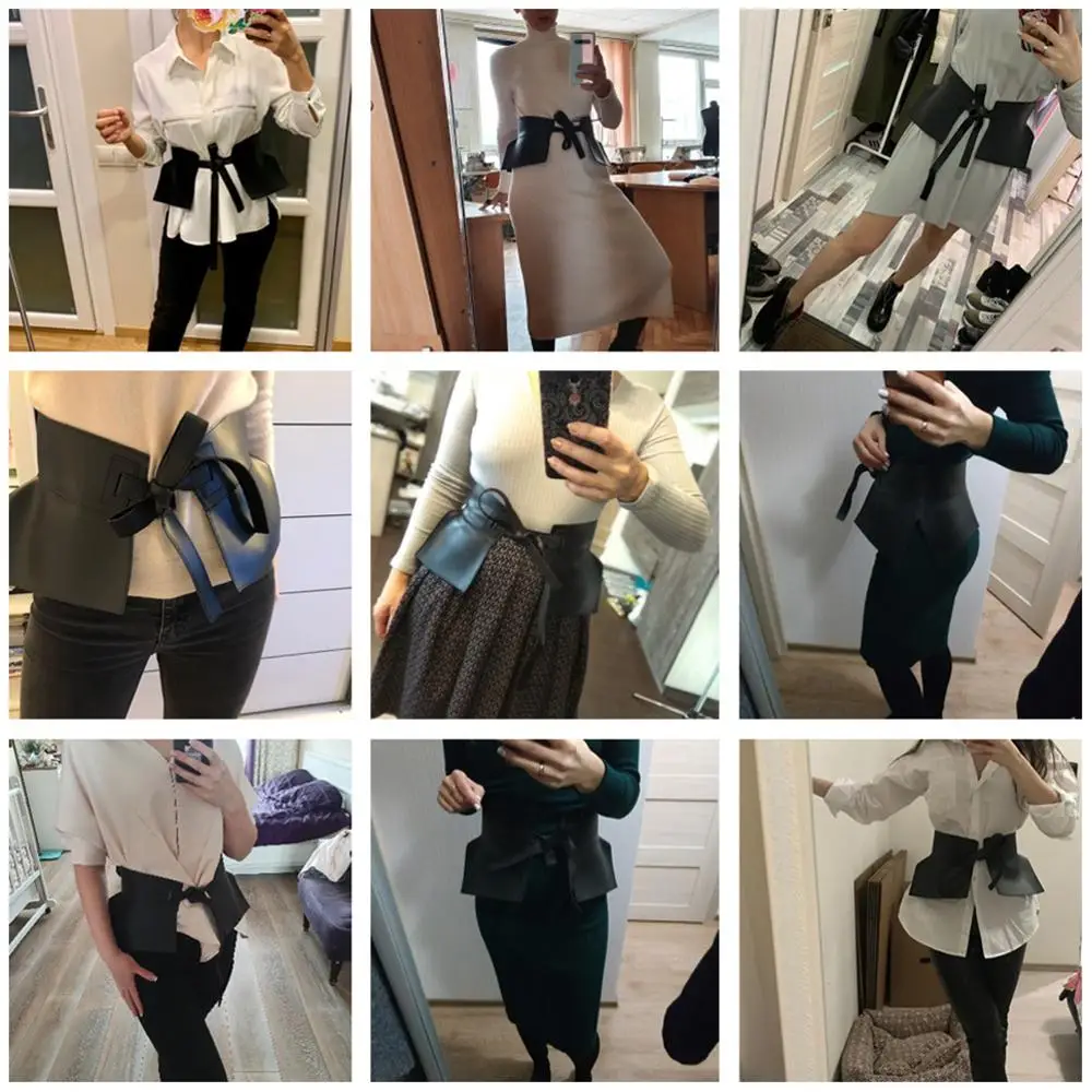 TRODEAM женский пояс с баской Женская юбка кожаные поясные ремни модные дамские пу