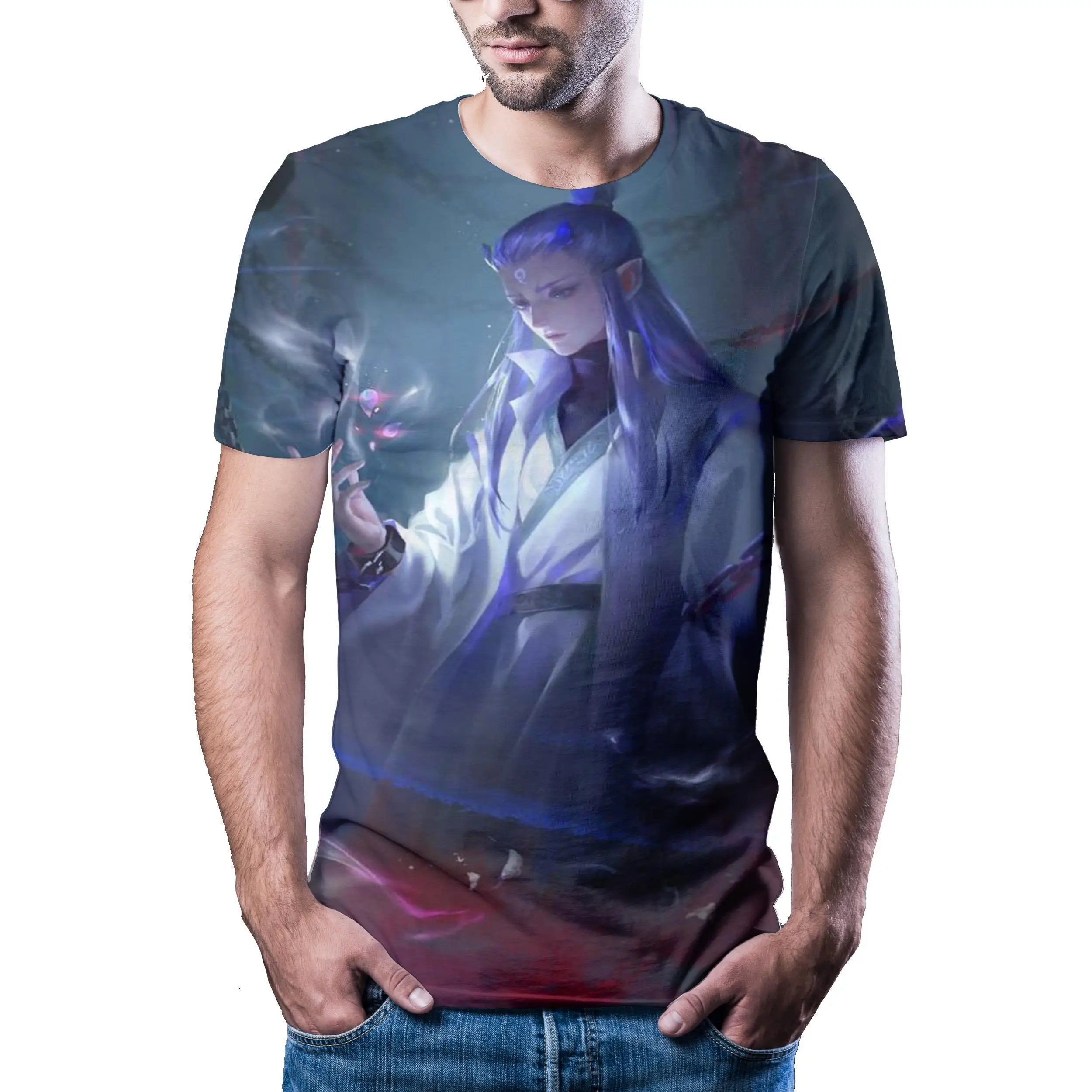 

2020 Men Animation T -Shirt 3d Printing T -Shirt Men 'S Hip Hop T -Shirt Top Short Sleeve O -Neck 3d Printing Summer Clothing